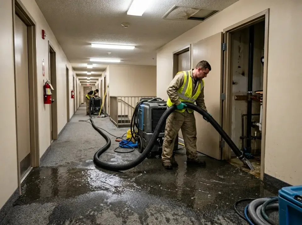 multi-unit-apartment-hallway-f-005 — frequently asked questions, Emergency Burst Pipe Water Extraction & Removal in Boron, CA
